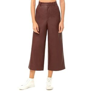 Forever 21 Faux Leather Cropped Pants